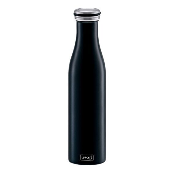 Isolier-Flasche Edelstahl 0.75 l in Matt Schwarz