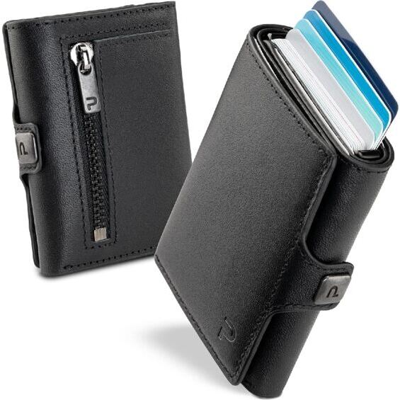 KLIK ZIP Slim Wallet Schwarz 13er